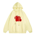 Casual Yellow Creative Apple Hoodie